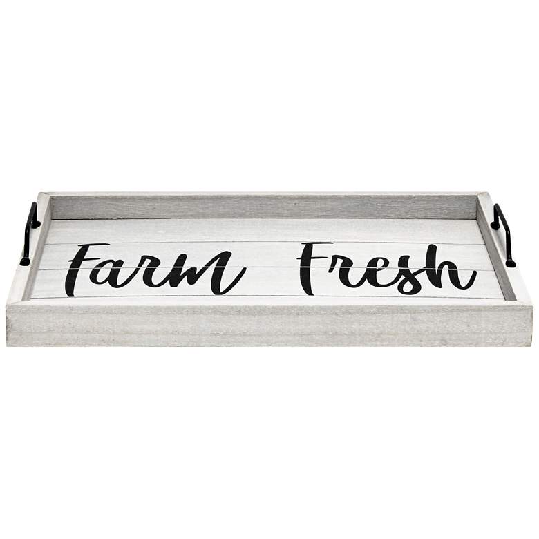 Image 2 Farm Fresh inch Decorative Wood Serving Tray
