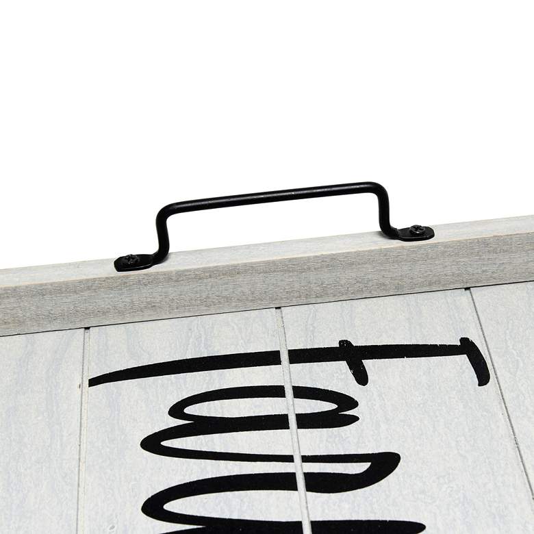 Image 3 Farm Fresh" Decorative Wood Serving Tray more views