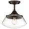 Farm House 10 1/2" Wide Bronze Ceiling Light