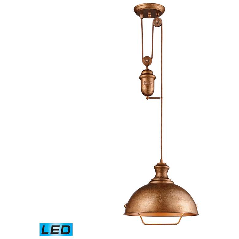 Image 1 Farmhouse 14 inch Wide 1-Light Pendant - Bellwether Copper