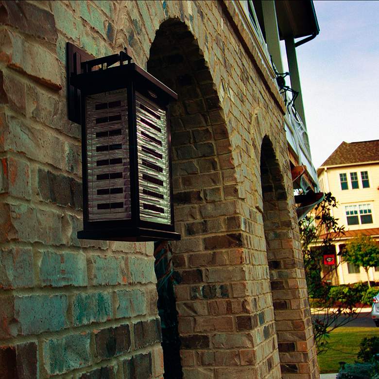 Image 5 Farmhouse 15 1/2" High Black Dusk to Dawn Wall Light more views