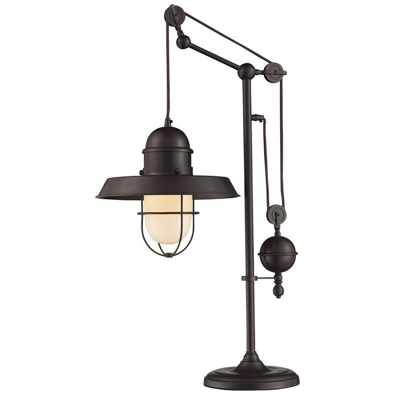 Image 1 Farmhouse 32 inch High 1-Light Desk Lamp - Oil Rubbed Bronze - LED