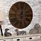 Farmhouse 35 1/2" Wide Rustic Wall Clock