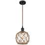 Farmhouse 8" LED Mini Pendant - Oil Rubbed Bronze - Clear Glass - Brow