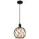 Farmhouse 8" LED Mini Pendant - Oil Rubbed Bronze - Clear Glass - Brow