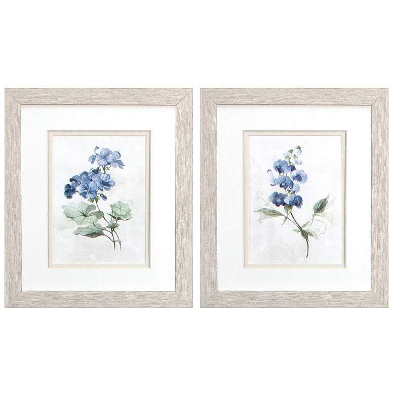 Image 1 Farmhouse Periwinkle 9"W x 11"H Framed Art Set of 2