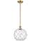 Farmhouse Rope 10"W Gold Stem Mini Pendant w/ Clear and White Rope Sha