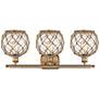 2_Farmhouse Rope 28" Wide Brushed Brass 3-Light Bath Light more views