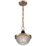 1_Faro 10" Wide Burnished Brass Mini Pendant