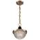 Faro 10" Wide Burnished Brass Mini Pendant