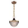 3_Faro 10" Wide Burnished Brass Mini Pendant more views