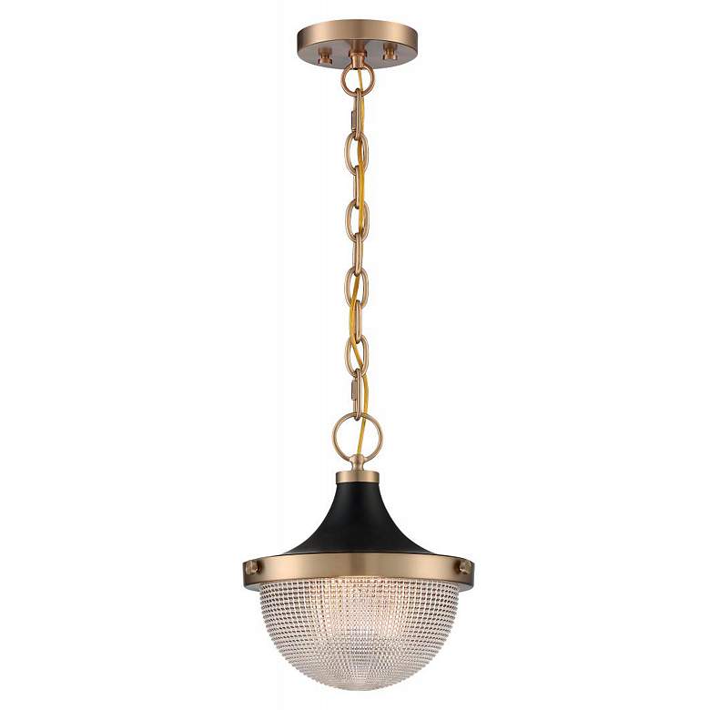 Image 4 Faro 10" Wide Burnished Brass Mini Pendant more views