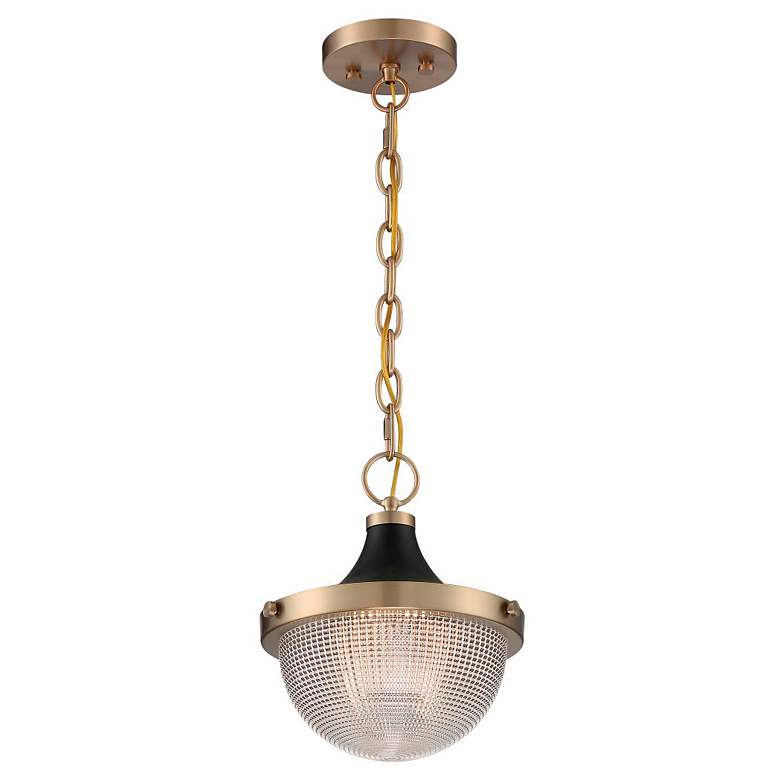 Image 5 Faro 10" Wide Burnished Brass Mini Pendant more views