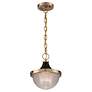 5_Faro 10" Wide Burnished Brass Mini Pendant more views