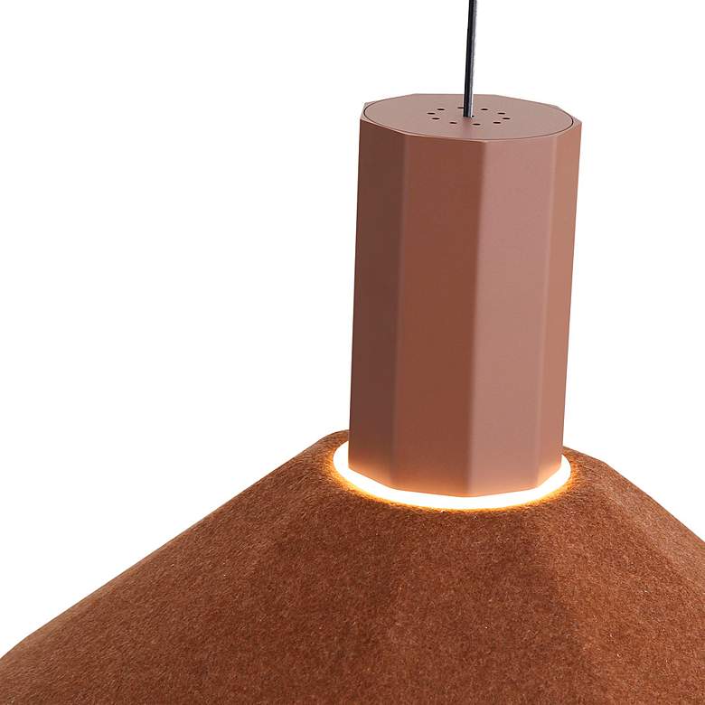 Image 4 Faroe 13" LED Pendant in Coffee/Black more views