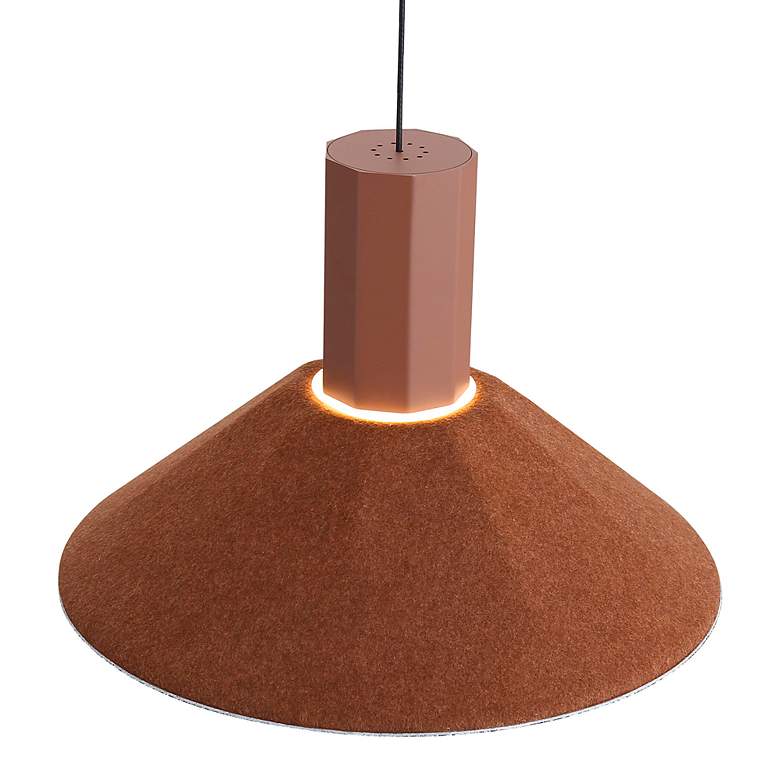 Image 5 Faroe 13" LED Pendant in Coffee/Black more views
