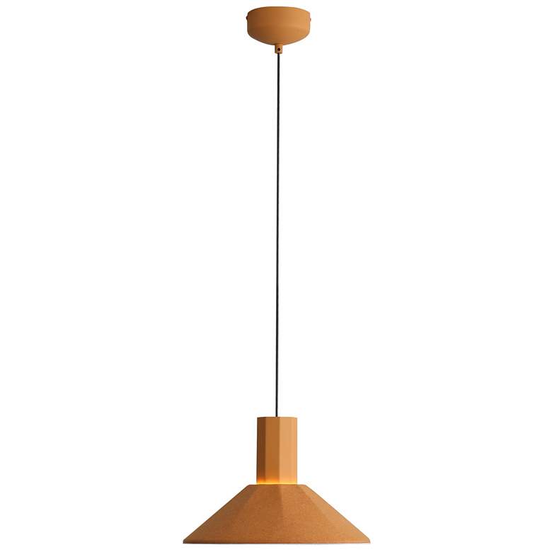 Image 1 Faroe 13" LED Pendant in Earth Yellow/Grey