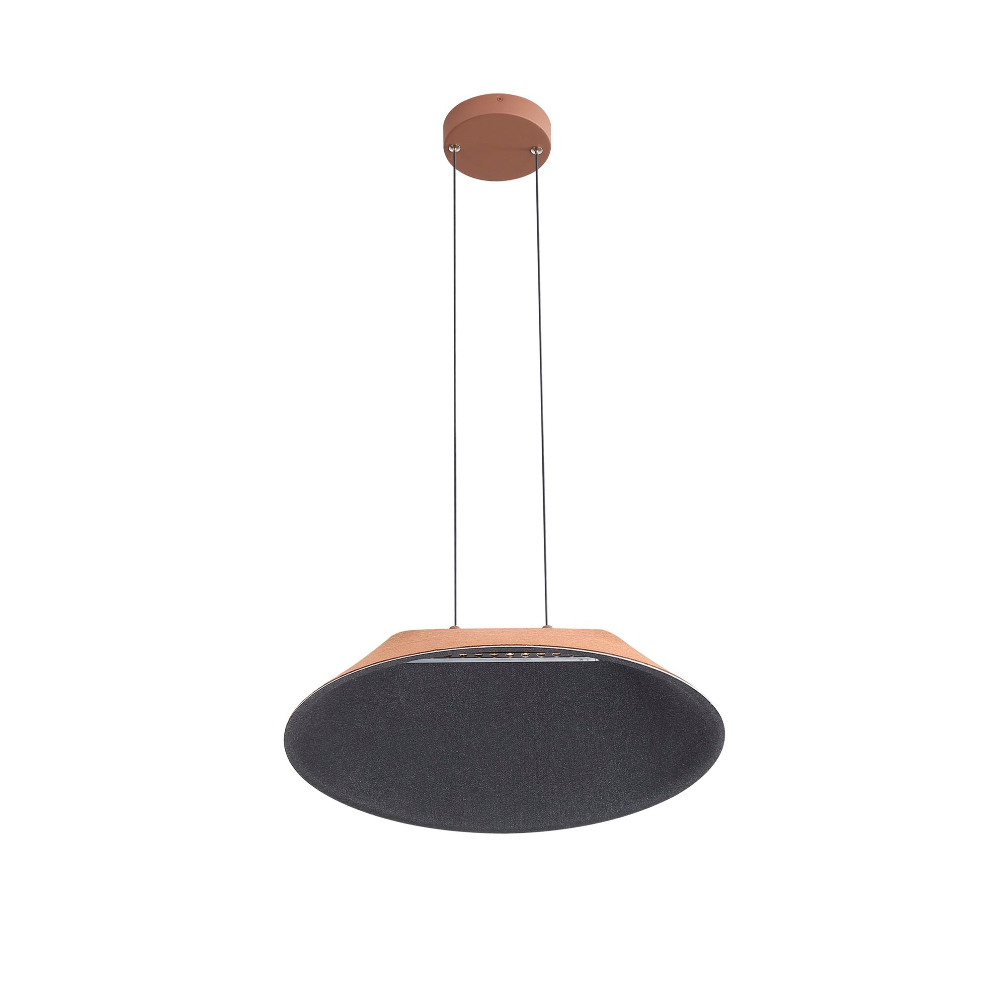 Thumbnail2 of Faroe 21" LED Pendant in Coffee/Black more views