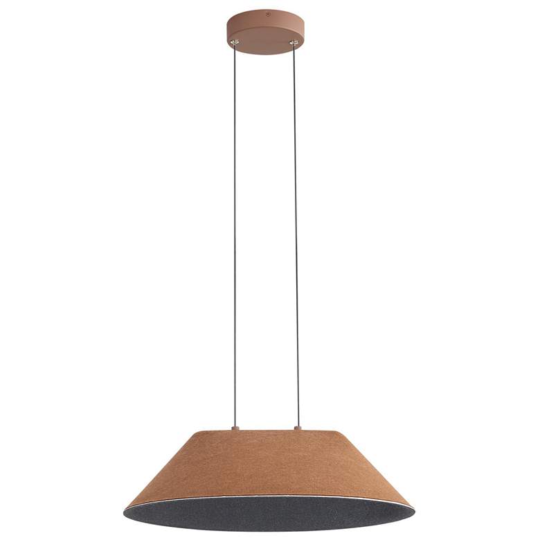 Image 1 Faroe 21" LED Pendant in Coffee/Black