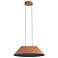 Faroe 21" LED Pendant in Coffee/Black