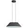Faroe 21" LED Pendant in Flecked Black/Grey