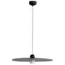 1_Faroe 24" LED Pendant in Flecked Black/Grey
