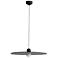 Faroe 24" LED Pendant in Flecked Black/Grey
