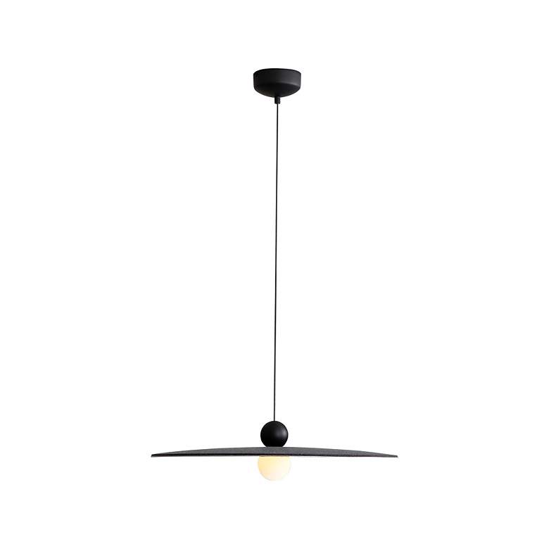Image 2 Faroe 24" LED Pendant in Flecked Black/Grey more views