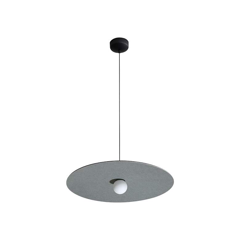 Image 3 Faroe 24" LED Pendant in Flecked Black/Grey more views