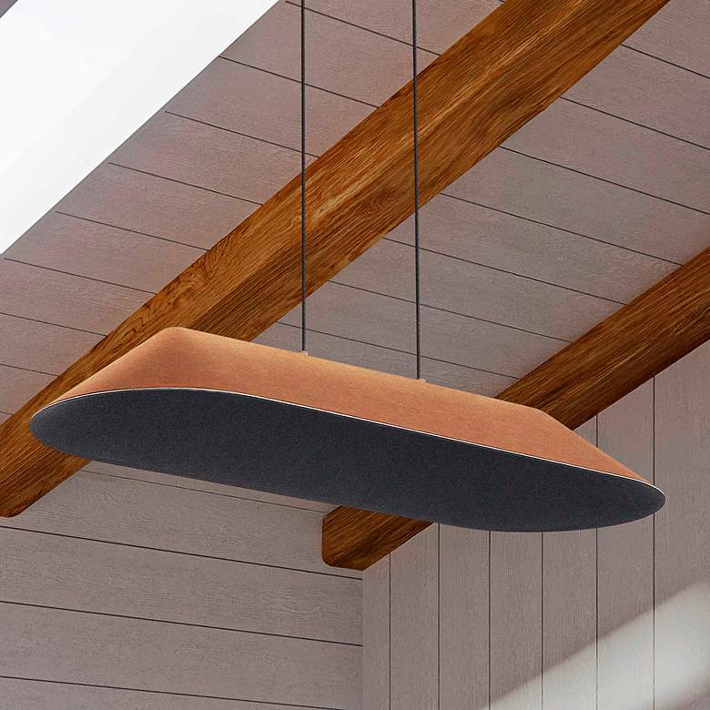 Image 1 Faroe 43" LED Linear Pendant in Coffee/Black