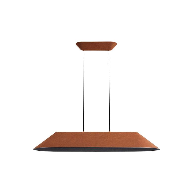 Image 3 Faroe 43" LED Linear Pendant in Coffee/Black more views
