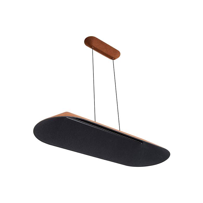 Image 6 Faroe 43" LED Linear Pendant in Coffee/Black more views