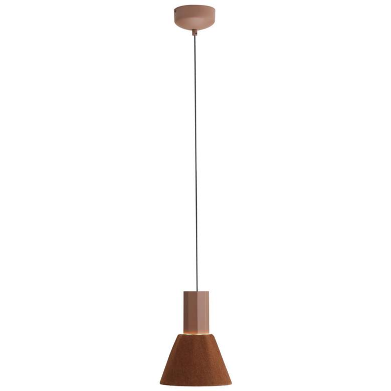 Image 1 Faroe 8" LED Pendant in Coffee/Black