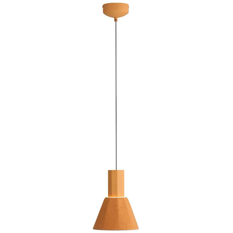 Image 1 Faroe 8" LED Pendant in Earth Yellow/Grey