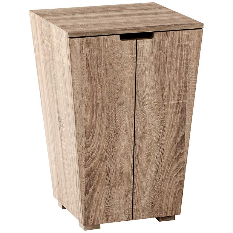 Image 1 Faroe Oak 2-Door Wood Cabinet