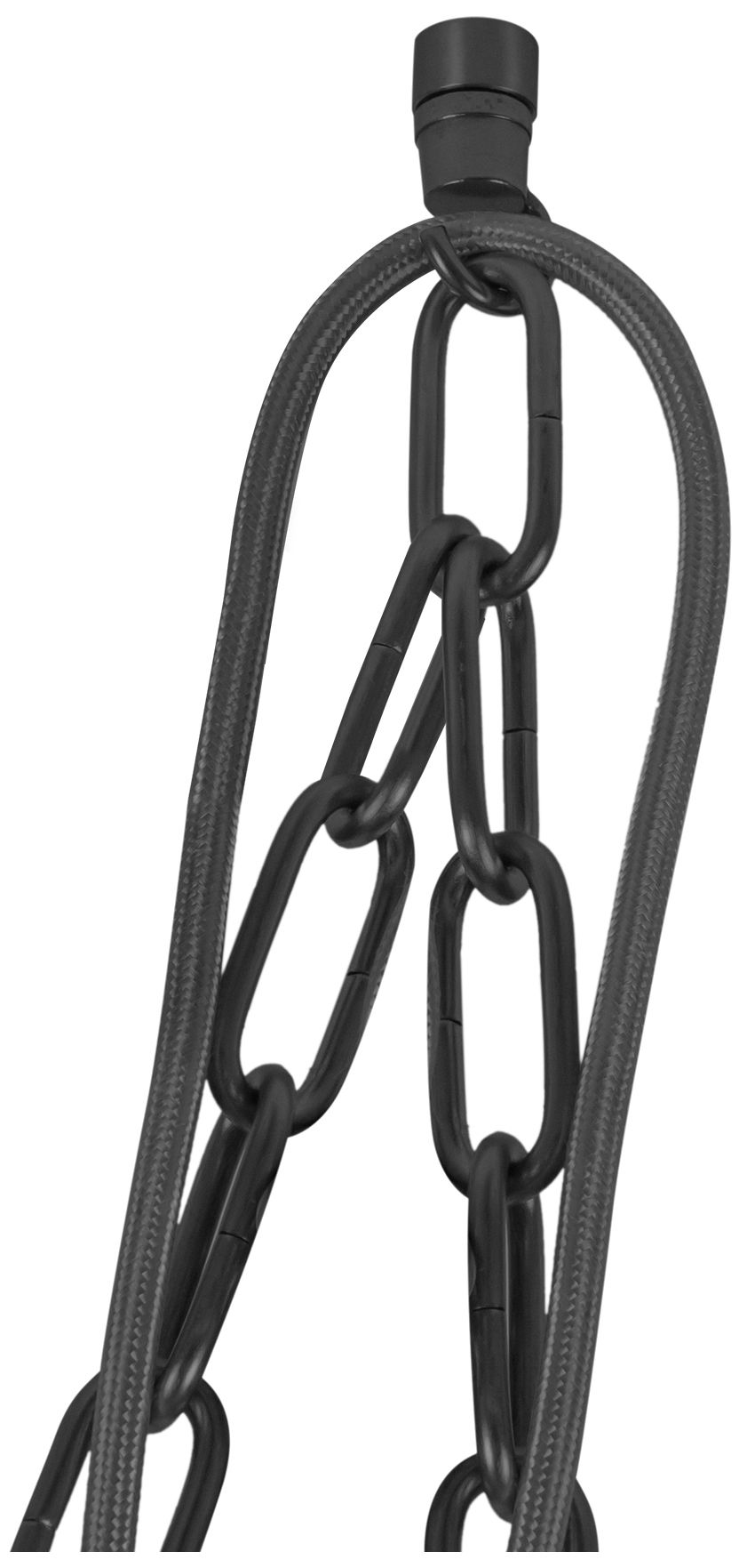 Farrah 3-Light Matte Black Multi-Light Pendant with Amber Opal Glass