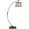 Farralone Bronze Rustic Modern Arc Floor Lamp