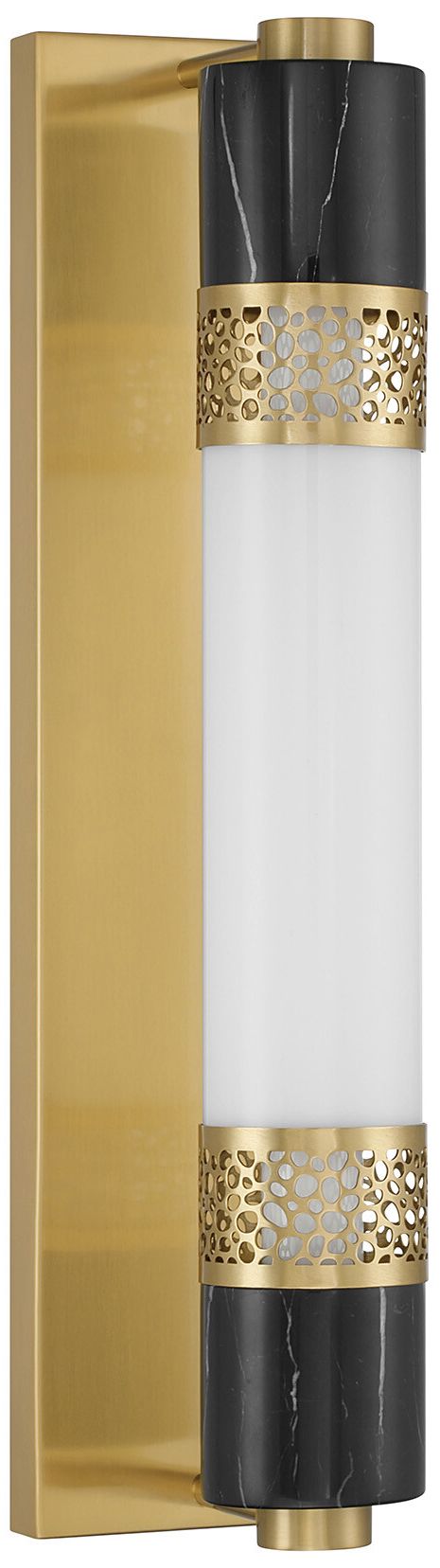 Image 2 Farrell 1-Light Wall Sconce in Warm Brass by Dann Foley more views
