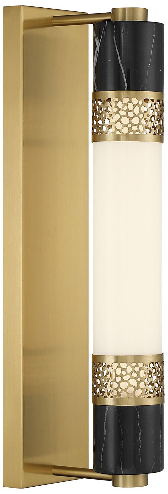 Image 4 Farrell 1-Light Wall Sconce in Warm Brass by Dann Foley more views