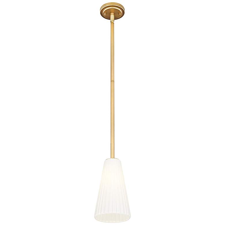 Image 4 Farrell 6" Wide Modern Gold Mini Pendant more views