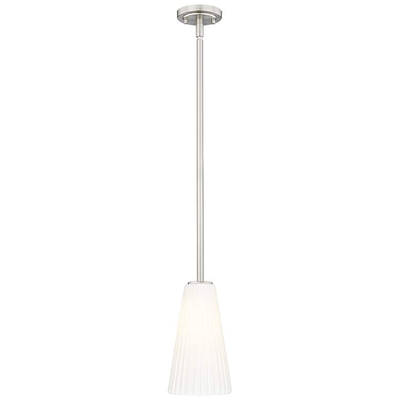 Image 1 Farrell by Z-Lite Brushed Nickel 6 inch 1 Light Pendant