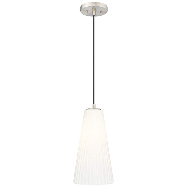 Image 1 Farrell by Z-Lite Brushed Nickel 7.25 inch 1 Light Pendant