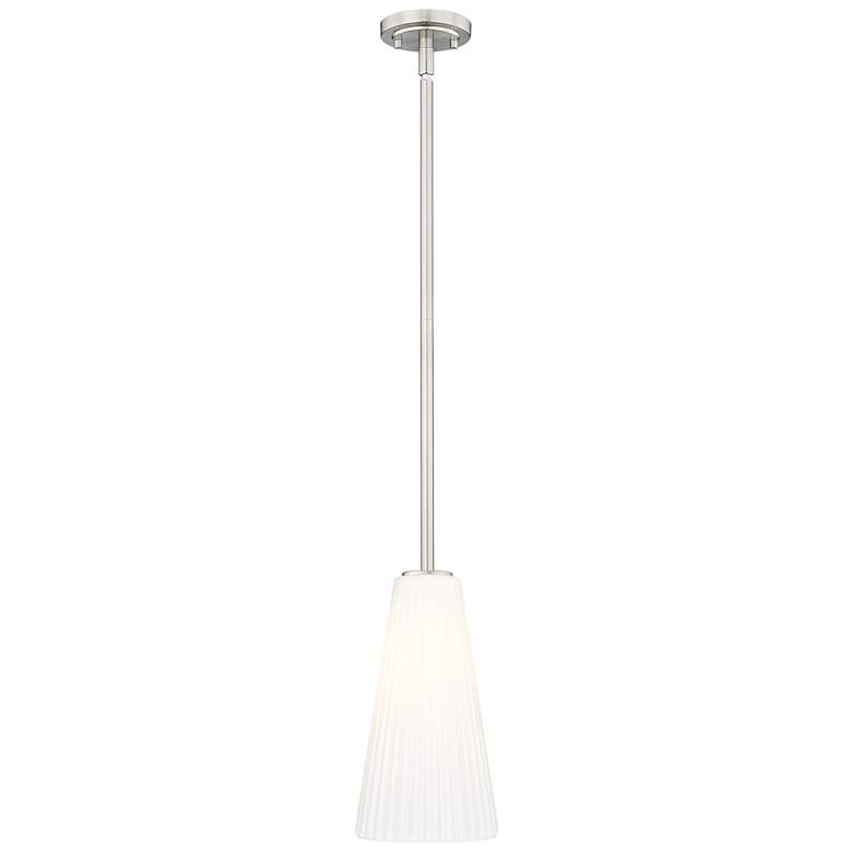 Image 1 Farrell by Z-Lite Brushed Nickel 7.25 inch 1 Light Pendant