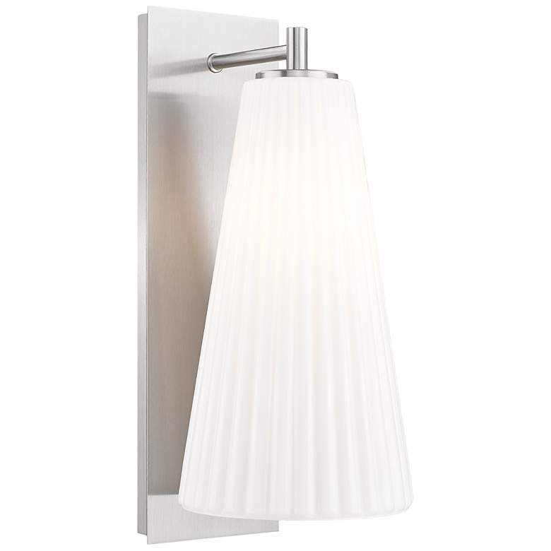 Image 1 Farrell by Z-Lite Brushed Nickel 7.25 inch 1 Light Wall Sconce