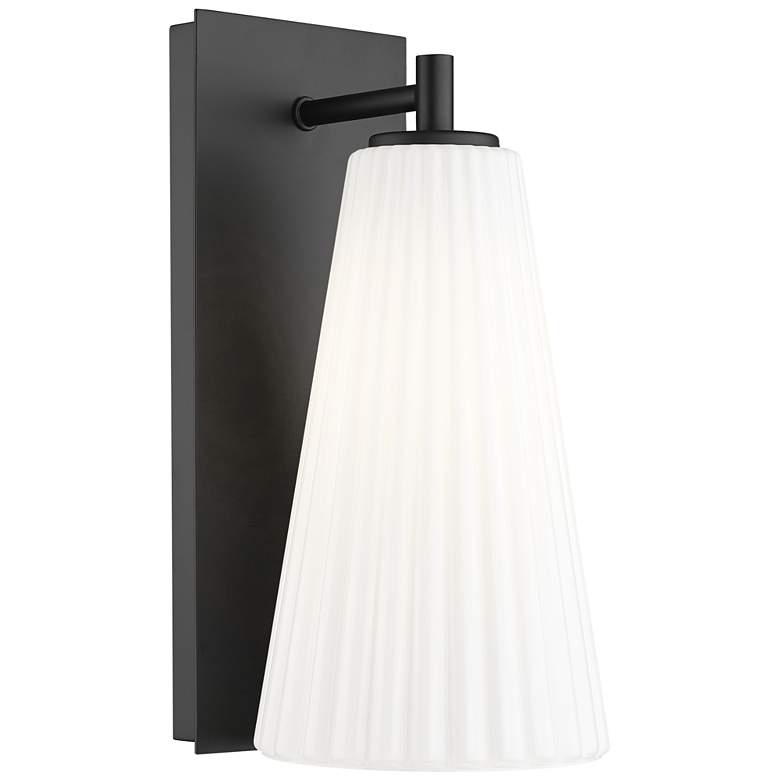 Image 1 Farrell by Z-Lite Matte Black 6 inch 1 Light Wall Sconce