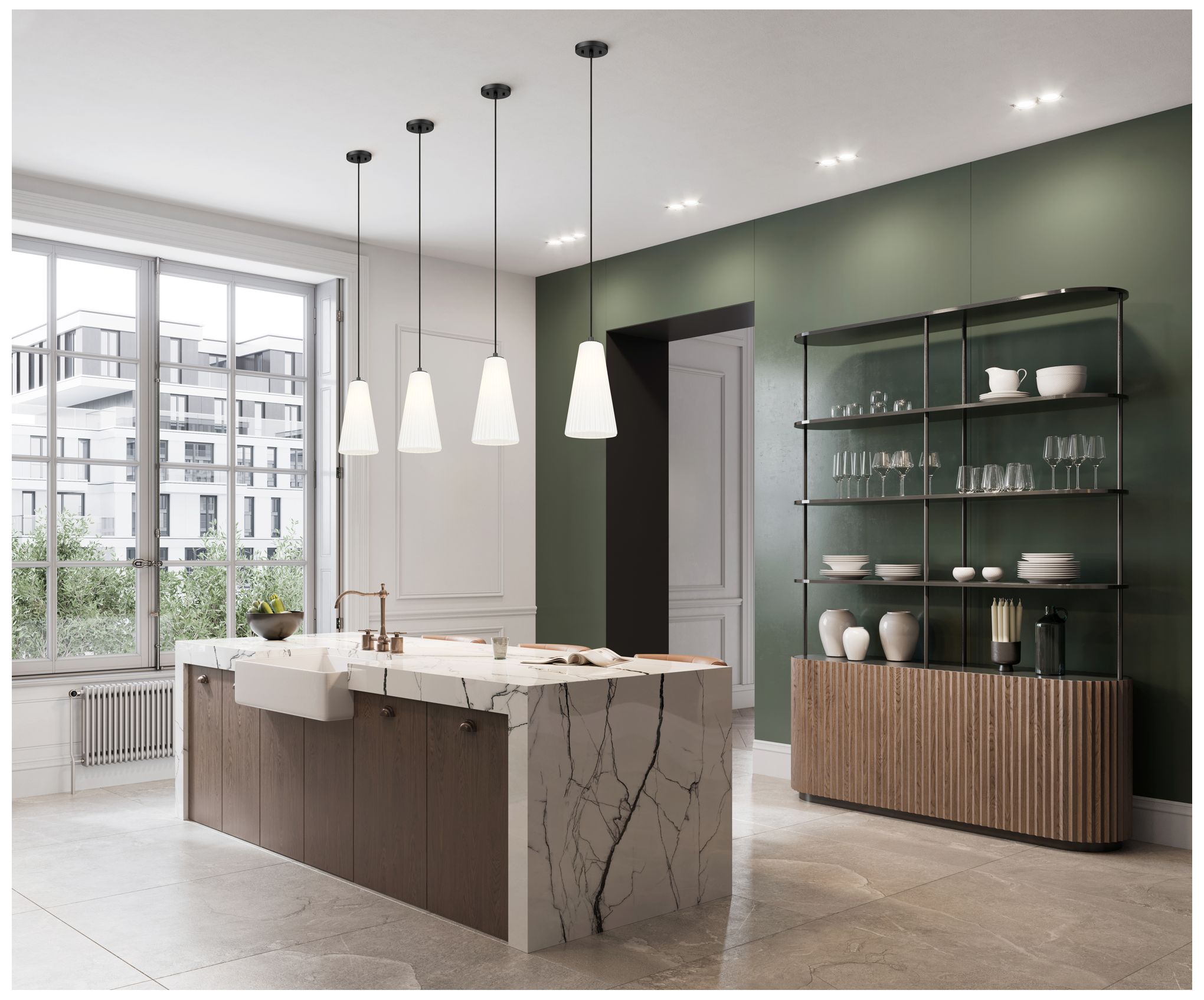 Image 2 Farrell by Z-Lite Matte Black 7.25 inch 1 Light Pendant more views