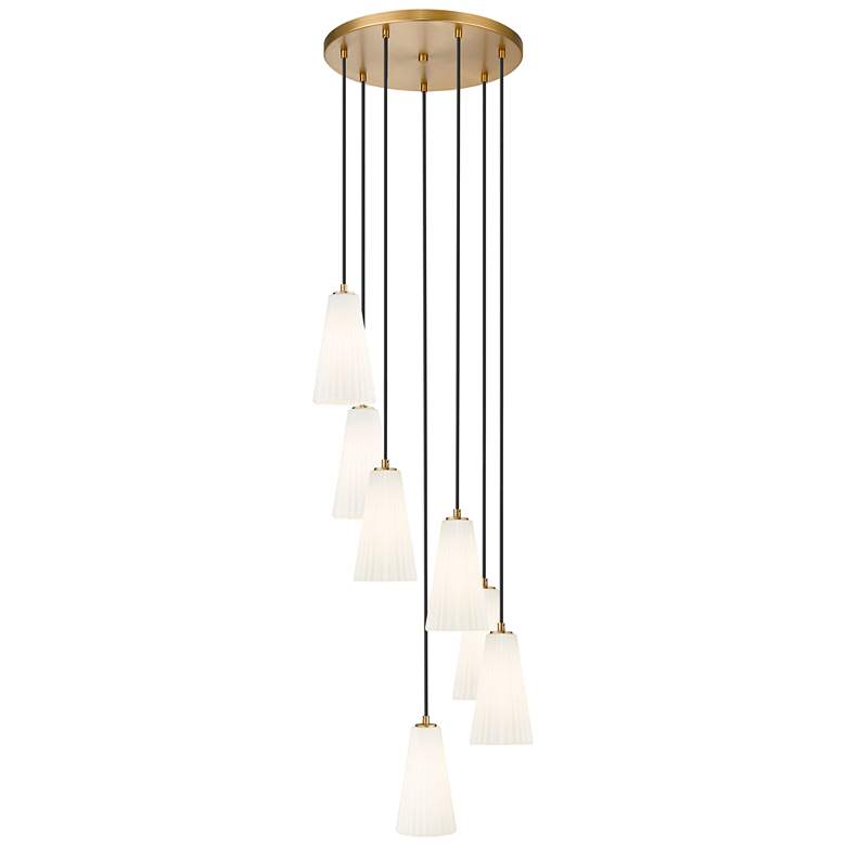 Image 1 Farrell by Z-Lite Modern Gold 18 inch 7 Light Chandelier