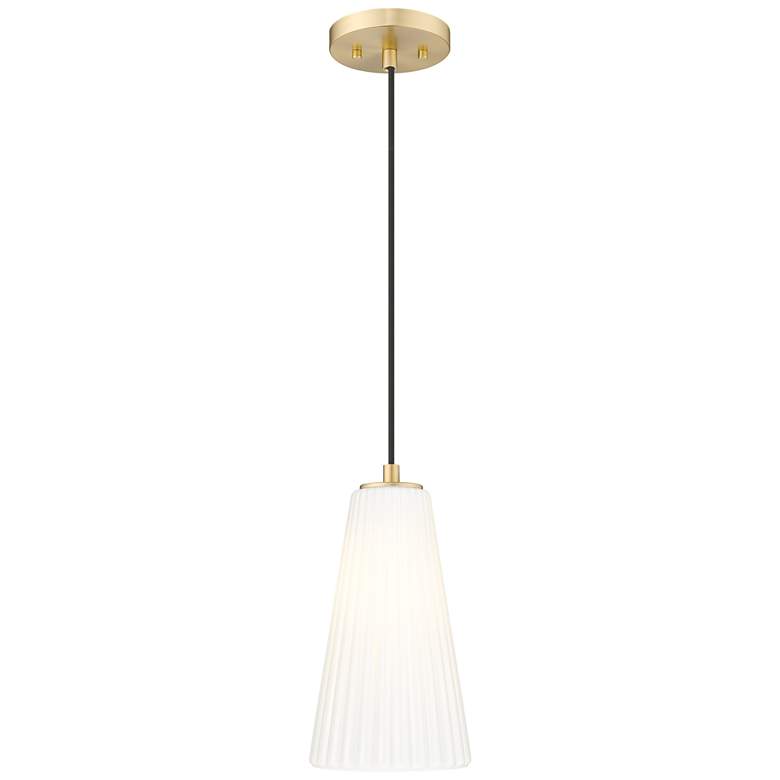 Image 1 Farrell by Z-Lite Modern Gold 6 inch 1 Light Pendant