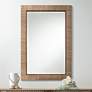 Farria 24" x 36" Matte Natural Rectangular Wall Mirror
