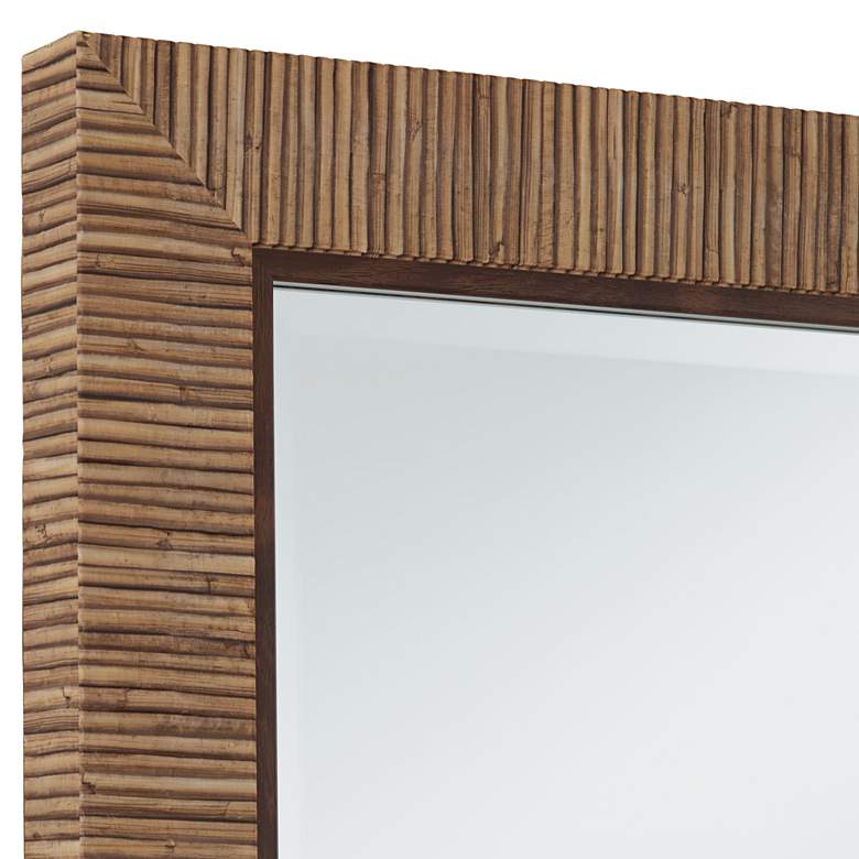 Image 3 Farria 24" x 36" Matte Natural Rectangular Wall Mirror more views